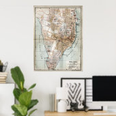 kaart van Halifax Nova Scotia (1890) Poster (Thuiskantoor)