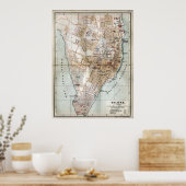 kaart van Halifax Nova Scotia (1890) Poster (Keuken)