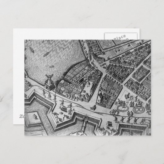 Kaart van Hamburg (Voorkant / Achterkant)