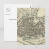  kaart van Hamburg Duitsland (1841) (Voorkant / Achterkant)