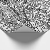  kaart van Hamburg Duitsland (1911) Cadeaupapier (Hoek)