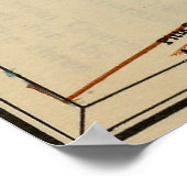  kaart van Hamilton Bermuda (1922) Poster (Hoek)