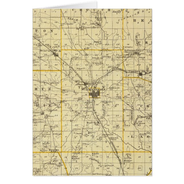 Kaart van Hamilton County (Voorkant)