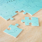  kaart van Hampton Beach New Hampshire (1957) Legpuzzel (Zijkant)