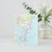  kaart van Hampton Beach NH (1957)