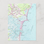  kaart van Hampton Beach NH (1957) (Voorkant)