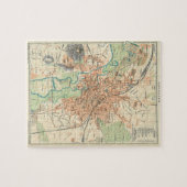 kaart van Hannover Duitsland (1895) Legpuzzel (Horizontaal)