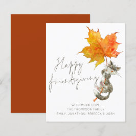 Kaart van Happy Friendsgiving bij het begrotingste