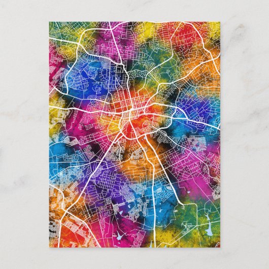 Kaart van Harare Zimbabwe (Voorkant)