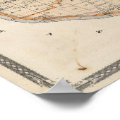 Kaart van Harrison County Poster (Hoek)