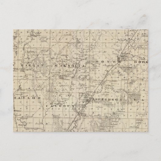 Kaart van Harrison County, staat Iowa (Voorkant)