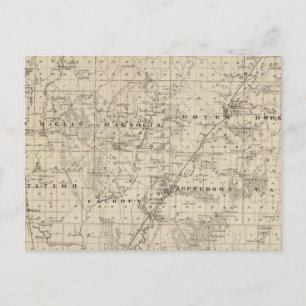 Kaart van Harrison County, staat Iowa