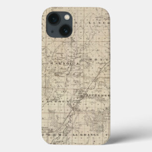 Kaart van Harrison County, staat Iowa iPhone 13 Hoesje