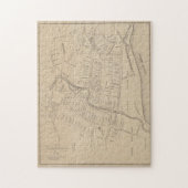  kaart van Hartford CT in 1640 (1890) Legpuzzel (Verticaal)