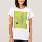 kaart van Hartwell Georgia en South Carolina USA T-shirt (Voorkant)