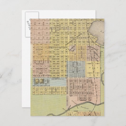 Kaart van Hastings, Dakota County, Minnesota (Voorkant / Achterkant)