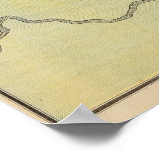 Kaart van Hastings, Dakota County, Minnesota Poster (Hoek)