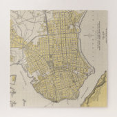  kaart van Havana Cuba (1905) Legpuzzel (Horizontaal)