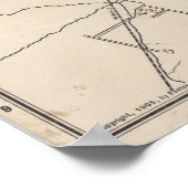 kaart van Havana Cuba (1905) Poster (Hoek)