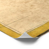  kaart van Hawaï (1837) Poster (Hoek)