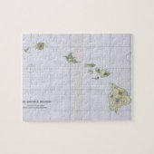  kaart van Hawaï (1883) Legpuzzel (Horizontaal)