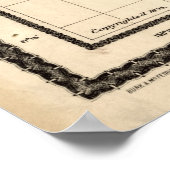  kaart van Hawaï (1893) Poster (Hoek)