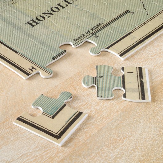  kaart van Hawaï (1901) Legpuzzel (Zijkant)
