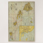  kaart van Hawaï (1901) Legpuzzel (Verticaal)