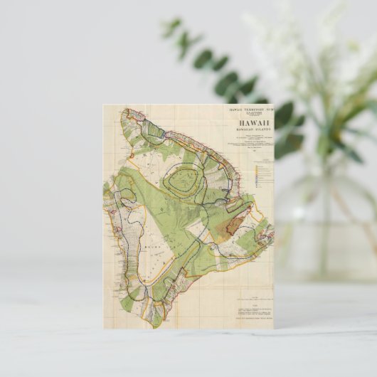  kaart van Hawaï (1906) (Staand voorkant)