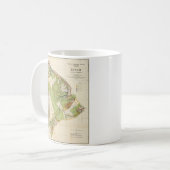  kaart van Hawaï (1906) Koffiemok (Voorkant links)