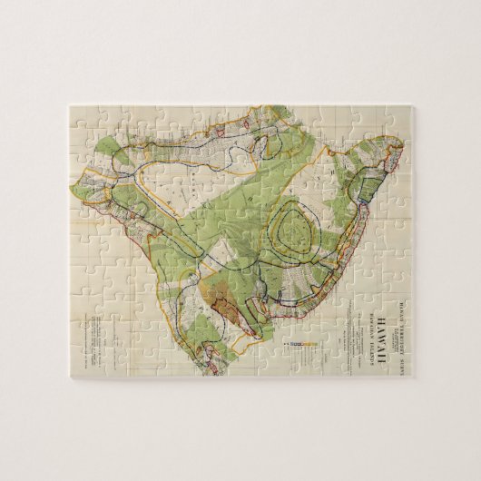  kaart van Hawaï (1906) Legpuzzel (Horizontaal)