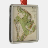  kaart van Hawaï (1906) Metalen Ornament (Rechts)