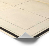  kaart van Hawaï (1906) Poster (Hoek)