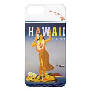  kaart van Hawaï-eilanden in Hawaï Case-Mate iPhone Case