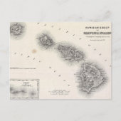  kaart van Hawaï en Nieuw-Zeeland (1855) (Voorkant)