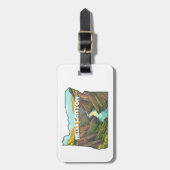 Kaart van Hells Canyon Oregon Bagagelabel (Voorkant verticaal)