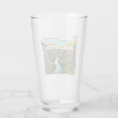 Kaart van Hells Canyon Oregon Glas (Achterkant)