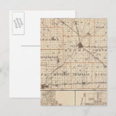 Kaart van Henry County met New Castle, Knachtstown (Voorkant / Achterkant)