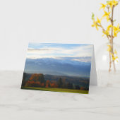 Kaart van herfstbomen voor bergen (Gele Bloem)