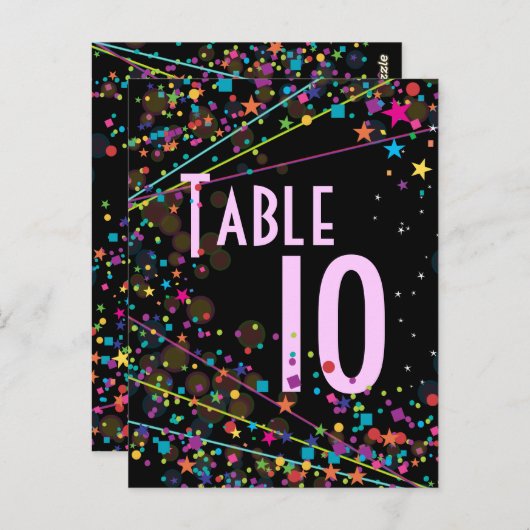 Kaart van het Aantal van de Lijst van de Partij (Voorkant / Achterkant)