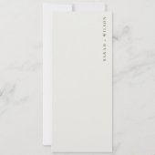 Kaart van het abstract Bold Pink Blue Floral Weddi (Achterkant)