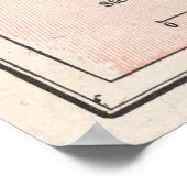  kaart van het Adirondack-gebergte (1901) Poster (Hoek)