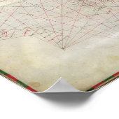 Kaart van het Adriatische Zee Poster (Hoek)