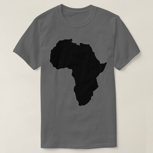 Kaart van het Afrikaanse continent 2 T-shirt (Design voorkant)