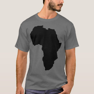 Kaart van het Afrikaanse continent 2 T-shirt