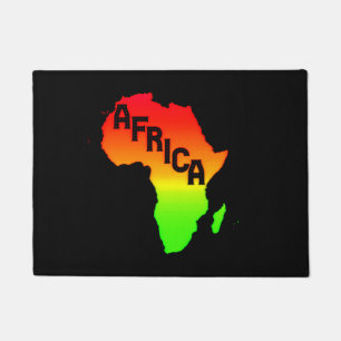Kaart van het Afrikaanse continent Deurmat