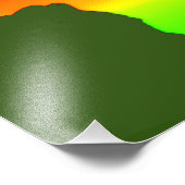 Kaart van het Afrikaanse continent Foto Afdruk (Hoek)