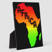 Kaart van het Afrikaanse continent Fotoplaat (Zijkant)