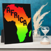 Kaart van het Afrikaanse continent Fotoplaat (Zijkant)