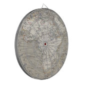 kaart van het Afrikaanse dartboard Dartbord (Voorkant Links)
